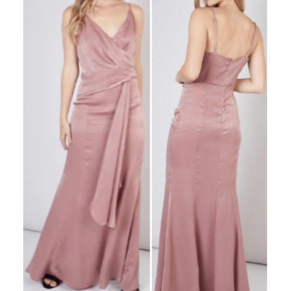 DO+BE Dresses & Skirts - Do+Be Side Drape Maxi Dress in Dusty Rose 🌹